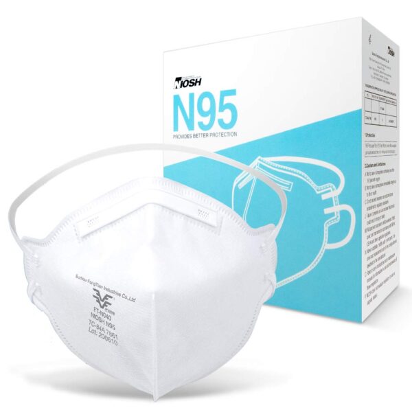 N95 Niosh Certified Respirator Dust Particle Mask (Pack of 20) N95 – FT-N040